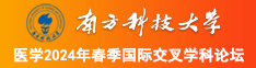 黄片日币南方科技大学医学2024年春季国际交叉学科论坛